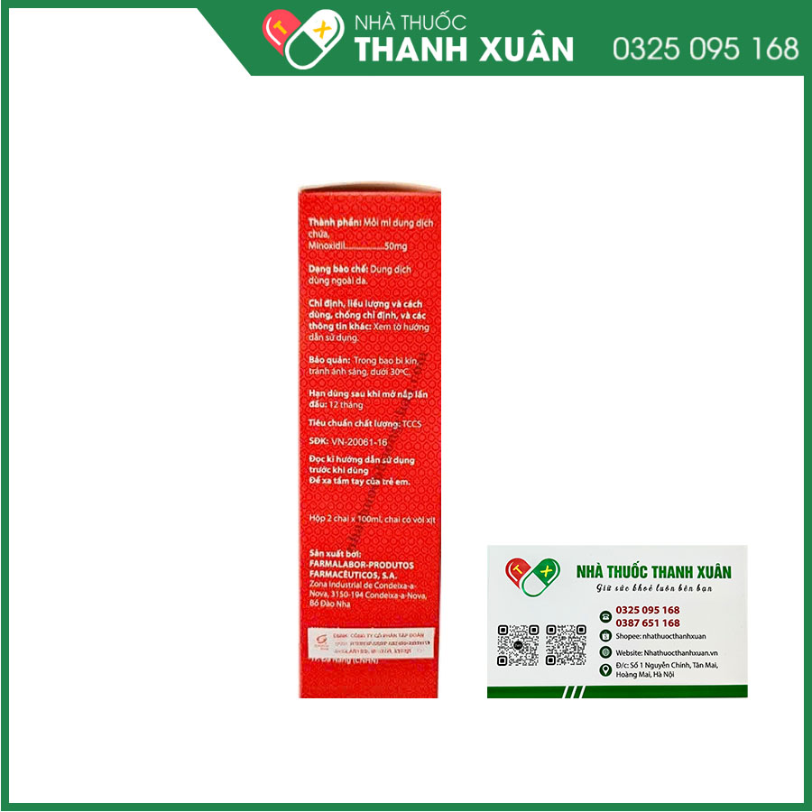 Tricovivax thuốc kích thích sự mọc tóc, điều trị hói đầu